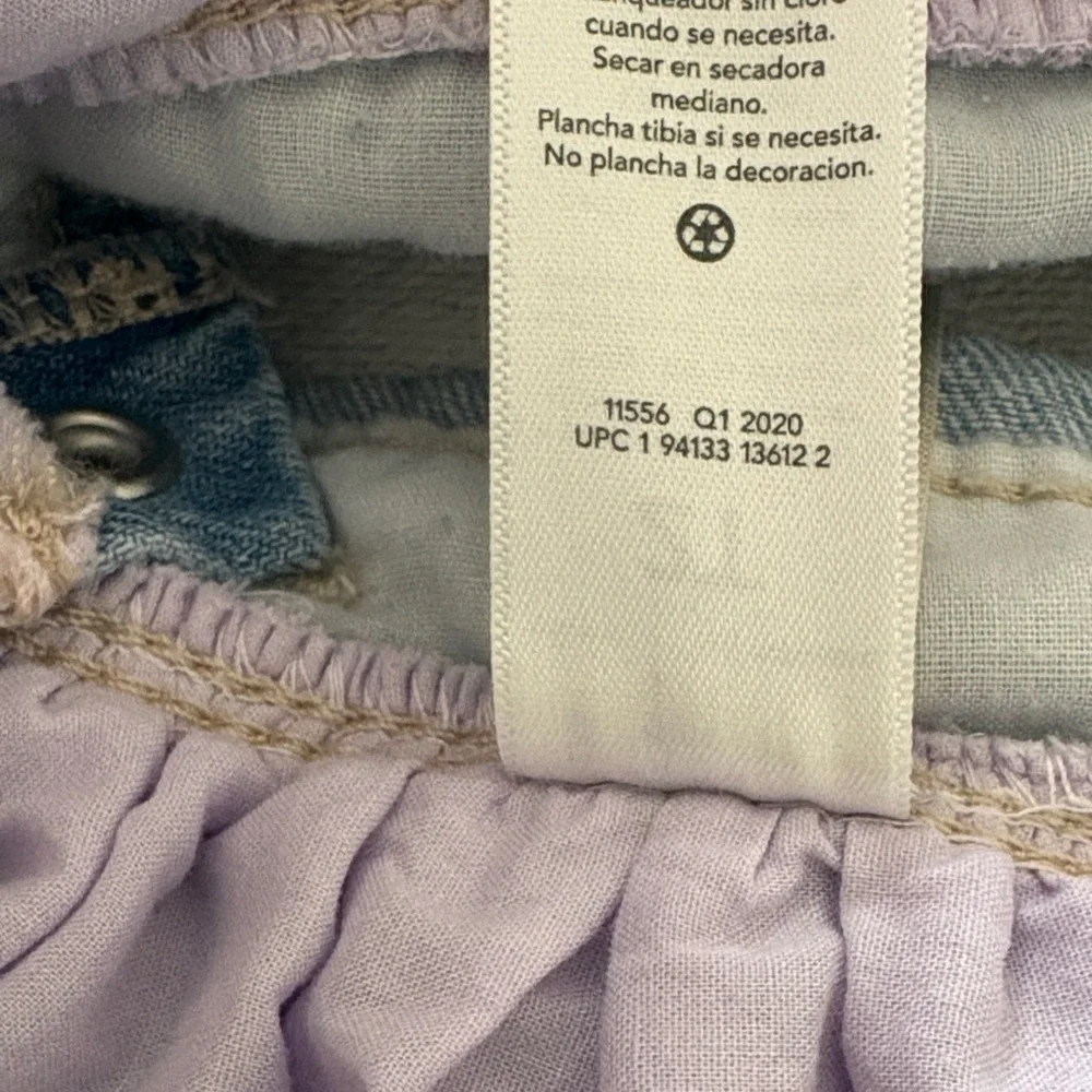 OshKosh B’gosh Denim and Lavender Unison Tulle Kids Dress Gently Loved 2t
